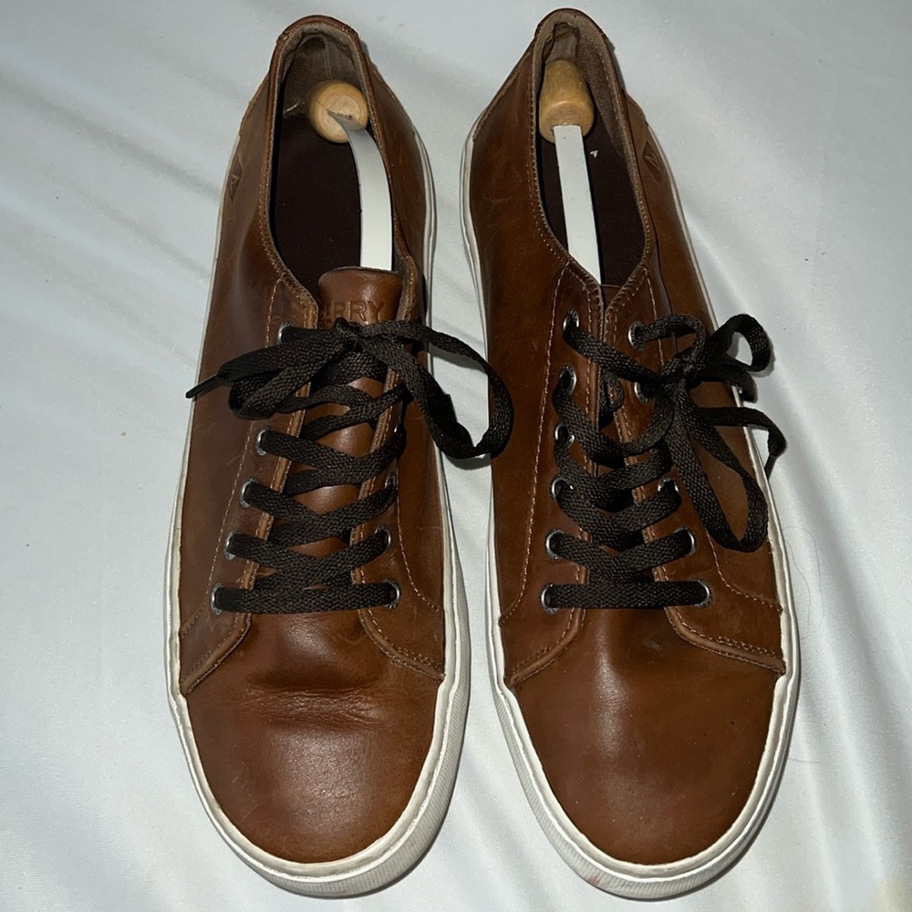Sperry Brown Leather Boat Shoes